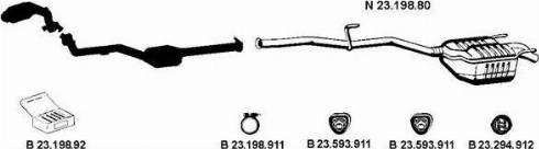 Eberspächer 232449 - Impianto gas scarico autozon.pro