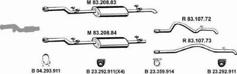 Eberspächer 232472 - Impianto gas scarico autozon.pro