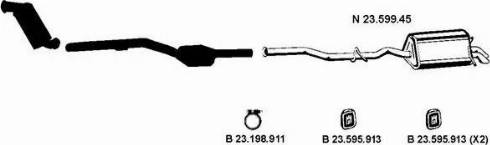 Eberspächer 232 399 - Impianto gas scarico autozon.pro