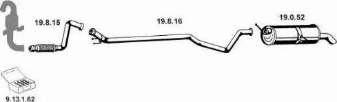 Eberspächer 222 403 - Impianto gas scarico autozon.pro