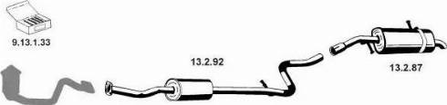 Eberspächer 222294 - Impianto gas scarico autozon.pro