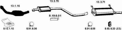 Eberspächer 222208 - Impianto gas scarico autozon.pro