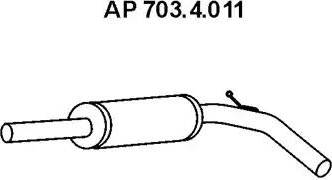 Eberspächer 703.4.011 - Silenziatore centrale autozon.pro