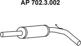 Eberspächer 702.3.002 - Silenziatore anteriore autozon.pro