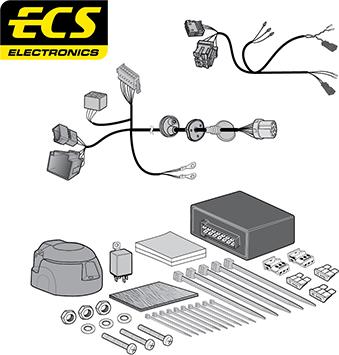 ECS AU06813MU - Kit elettrico, Gancio traino autozon.pro