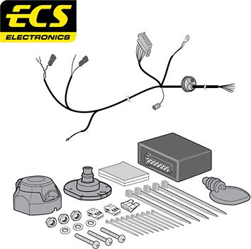 ECS AU07707U - Kit elettrico, Gancio traino autozon.pro