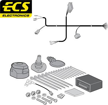 ECS CT06113MU - Kit elettrico, Gancio traino autozon.pro