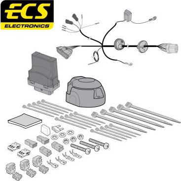 ECS FI05413U - Kit elettrico, Gancio traino autozon.pro