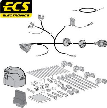 ECS FI05007MU - Kit elettrico, Gancio traino autozon.pro