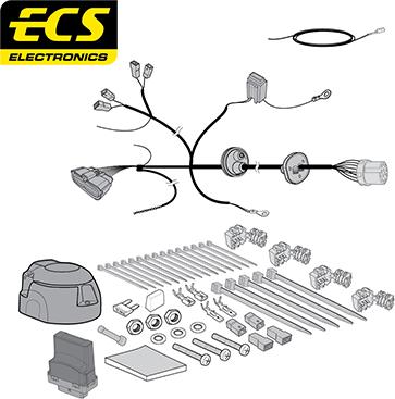 ECS FI05013U - Kit elettrico, Gancio traino autozon.pro