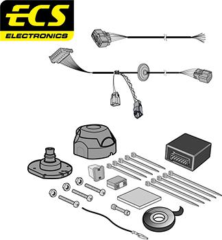 ECS FR096B1U - Kit elettrico, Gancio traino autozon.pro