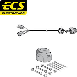 ECS LR01407U - Kit elettrico, Gancio traino autozon.pro