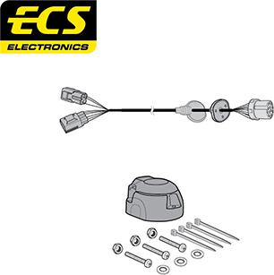 ECS LR01413U - Kit elettrico, Gancio traino autozon.pro