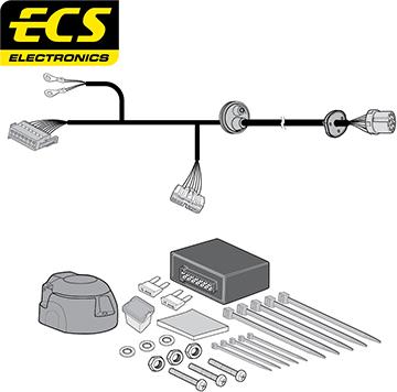 ECS LR01813U - Kit elettrico, Gancio traino autozon.pro