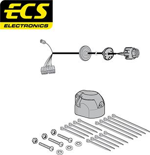 ECS LR01307U - Kit elettrico, Gancio traino autozon.pro