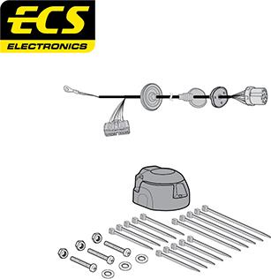 ECS LR01313U - Kit elettrico, Gancio traino autozon.pro