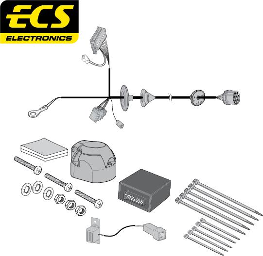 ECS LR02907MU - Kit elettrico, Gancio traino autozon.pro