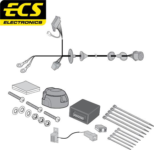 ECS LR02913MU - Kit elettrico, Gancio traino autozon.pro