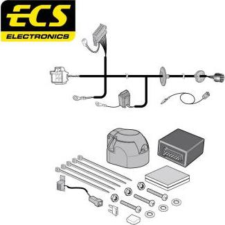 ECS LR02607MU - Kit elettrico, Gancio traino autozon.pro