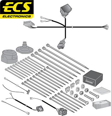 ECS MB09813U - Kit elettrico, Gancio traino autozon.pro