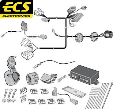 ECS MT088FHU - Kit elettrico, Gancio traino autozon.pro