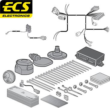 ECS MT114DHU - Kit elettrico, Gancio traino autozon.pro