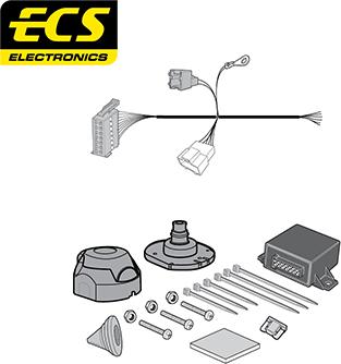 ECS NI115BHU - Kit elettrico, Gancio traino autozon.pro