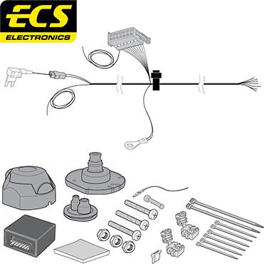 ECS OP052B1U - Kit elettrico, Gancio traino autozon.pro