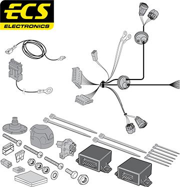 ECS OP072BHU - Kit elettrico, Gancio traino autozon.pro