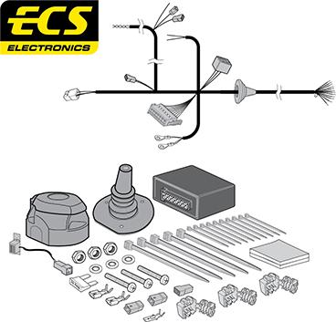 ECS RN14413MU - Kit elettrico, Gancio traino autozon.pro