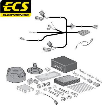 ECS TO29607MU - Kit elettrico, Gancio traino autozon.pro