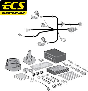 ECS TO29613U - Kit elettrico, Gancio traino autozon.pro