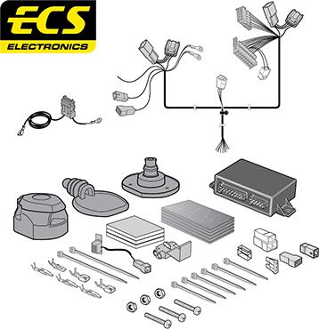 ECS TO221DHU - Kit elettrico, Gancio traino autozon.pro