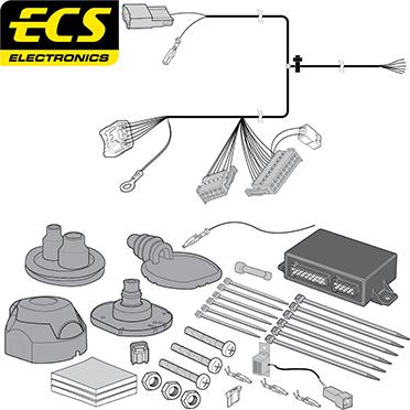 ECS TO223BHU - Kit elettrico, Gancio traino autozon.pro