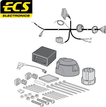 ECS VA00113MU - Kit elettrico, Gancio traino autozon.pro