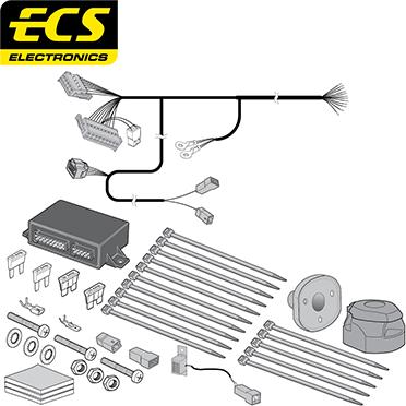 ECS VL04513U - Kit elettrico, Gancio traino autozon.pro