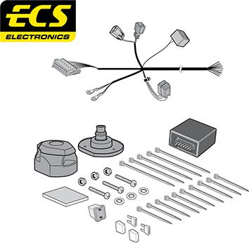 ECS VL04313U - Kit elettrico, Gancio traino autozon.pro