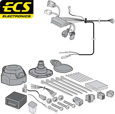 ECS VL014BXU - Kit elettrico, Gancio traino autozon.pro