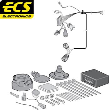 ECS VL022BXU - Kit elettrico, Gancio traino autozon.pro