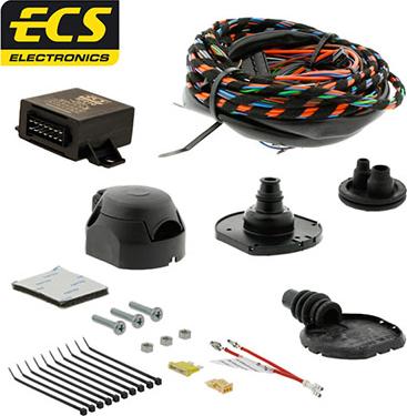 ECS VW-127-B1 - Kit elettrico, Gancio traino autozon.pro