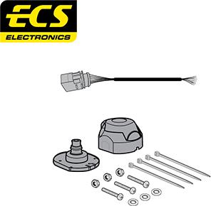 ECS VW20107U - Kit elettrico, Gancio traino autozon.pro