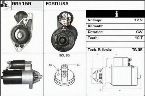 EDR 995159 - Motorino d'avviamento autozon.pro