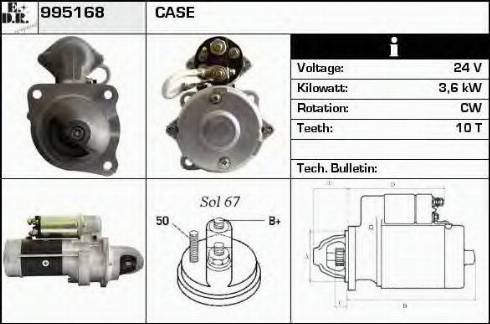 EDR 995168 - Motorino d'avviamento autozon.pro