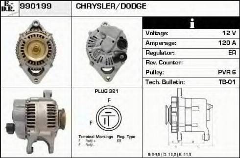 EDR 990199 - Alternatore autozon.pro