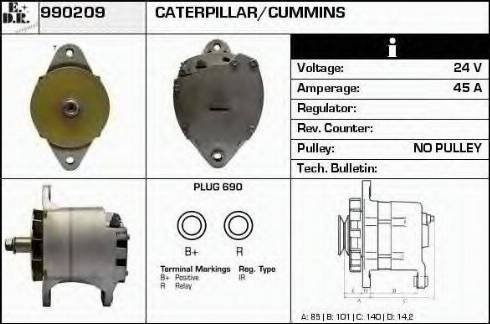 EDR 990209 - Alternatore autozon.pro