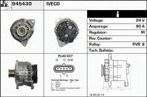 EDR 945430 - Alternatore autozon.pro