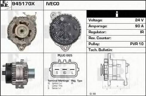 EDR 945170X - Alternatore autozon.pro