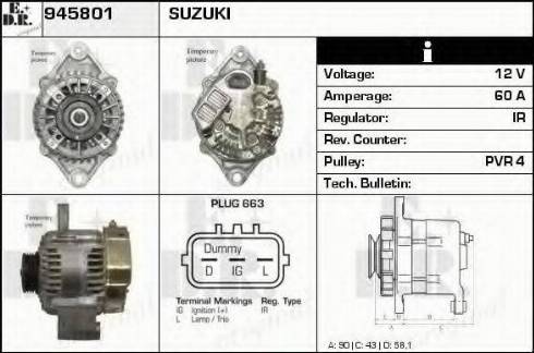 EDR 945801 - Alternatore autozon.pro