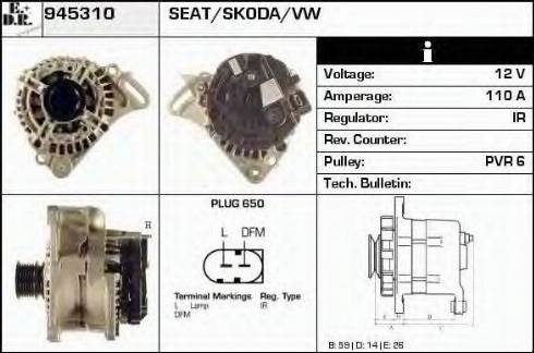 EDR 945310 - Alternatore autozon.pro