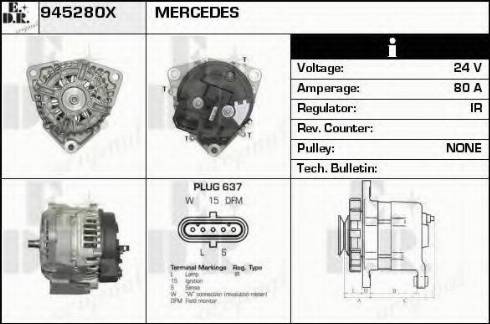 EDR 945280X - Alternatore autozon.pro